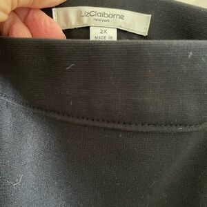 Liz Claiborne Charcoal Gray Top